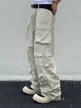 Cargo Multi Pockets Straight Long Pants